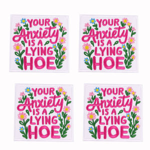 5PCS/lots Letter Slogan Patch Letter Embroidered Patches Jackets Hats Sew Badges Patch Iron On Patches For Backpack DIY Stickers