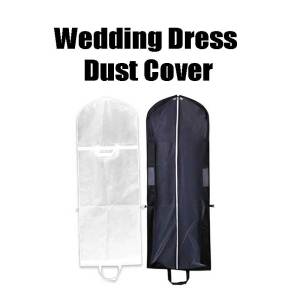 1Pcs Wedding Dress Dust Cover Gown Dustproof Cover Clothes Waterproof Bag 180*60*10cm