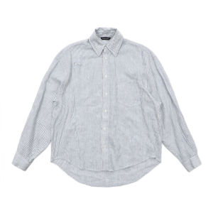 MASONPRINCE Handmade Washed Linen Stripe Shirt Loose Fit Long Sleeve Casual Wear Four Seasons Suitable for Daily Wear