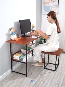 Student study Desk Computer Table 120x60cm Meja Modern writing living room furniture Double Layer Office desk 办公桌