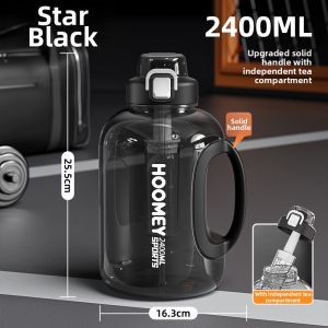HOOMEY | Large Capacity Durable Heat-Resistant Portable Water Bottle 2400ml