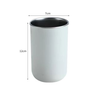 Cartoon Stainless Steel Magnetic Toothbrush Cup Couple Suction Cup Dental Cup for Home Bathroom Student Dormitory Oral Care