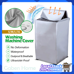 S/M/L/XL Washing Machine Cover Protector Waterproof Sunproof Dustproof Silver Coating Washing Machine Dryer Covers