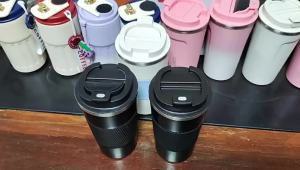 510ML Insulated Coffee Mug with Lid 18oz Vacuum Stainless Steel Tea Tumbler Cup Durable Double Wall Leak-Proof Reusable Coffee Cup Thermos Mug for Travel Office School Party Camping