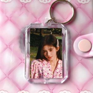 【24H】100PCS Acrylic Keychain Plastic Keychain Hollow Keychain Photo Picture Frame Keyring DIY keychain钥匙扣