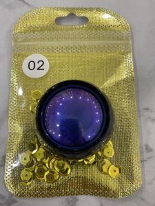 Phấn Mắt Lấp Lánh Tắc Kè Hoa Siêu Mịn Kim Loại Highlighter Chrome Xanh Tím Ngọc Trai Sáng Bóng Đa Chức Năng Trang Điểm Lâu Trôi Không Thấm Nước