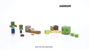 Minecraft Mini Mode Creative Survival Action Figure Assortment – Featuring Arrow Trap and Sticky Piston Interaction Sets