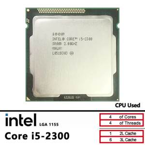Intel | Intel Core I5-2300 2.8GHz CPU Lõi Tứ LGA 1155 6M Cache 95W Bộ Xử Lý Máy Tính Để Bàn Đã Qua Sử Dụng Hỗ Trợ DDR3
