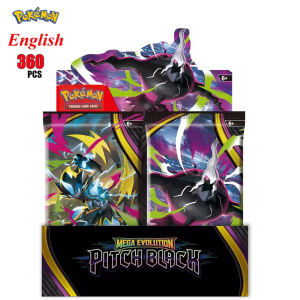 Takara Tomy | 10-360PCS PokémonCards Mega Evolution Pitch Black ASCEND HEROES Phantasmal FLAMES 151 English Booster Battle Transaction Card