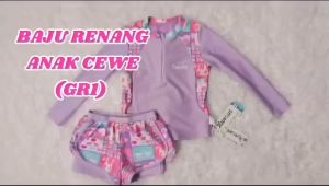 Baju Renang Anak Perempuan Summer Lengan Panjang GR1