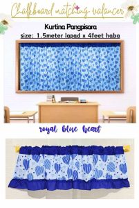 School Classroom Curtain Valancer and chalkboard Curtain