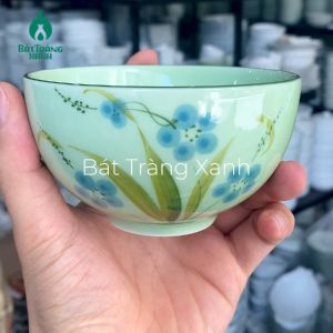 Bộ bát đĩa Bát Tràng men ngọc họa tiết chuồn chuồn hoa xanh - Bộ chén dĩa tô Bộ đồ ăn nhiều sự chọn lựa - hàng có bảo hành