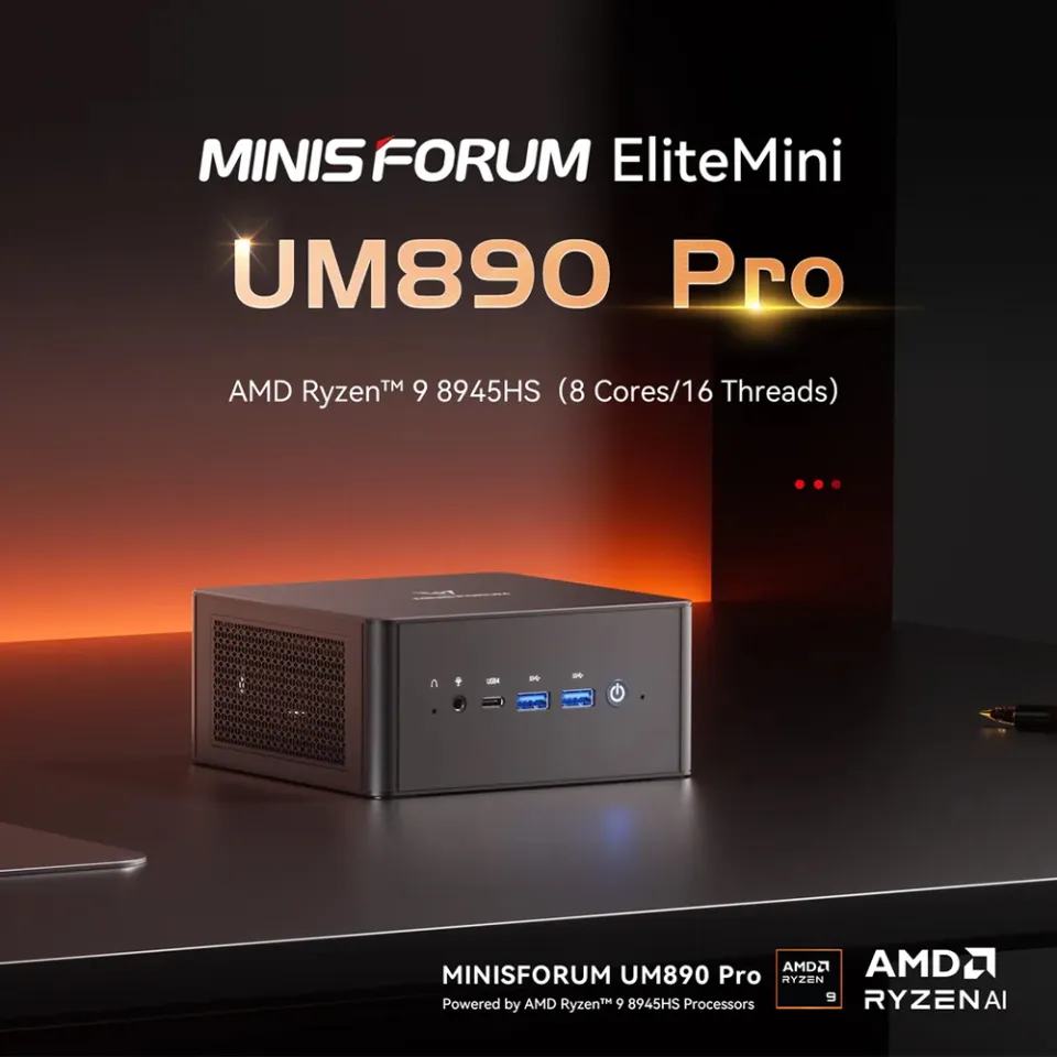 ศูนย์ไทย] MINISFORUM UM890 Pro รุ่นใหม่ AMD Ryzen 9 8945HS ขนาด
