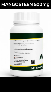 Mangosteen Capsules - Amazing Food Supplement 500mg Capsules – Bottle of 100 │ Pure & Organic │ Natural Antioxidant Herbal Wellness Supplement | FDA Registered with CPR │ Expiry date: JANUARY 2028 | with FREEBIES