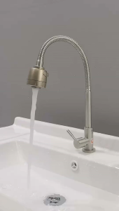 Kitchen Tap 304 Stainless Steel Hot And Cold Kitchen Pull-out Faucet Waterfall Sink Tap