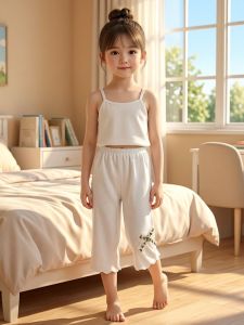 Quần Dài Mỏng Thoáng Khí Cho Bé Gái