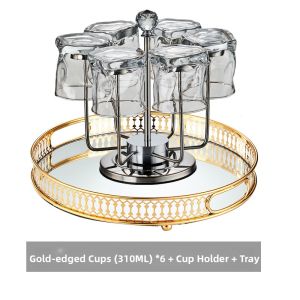BANGBEBE | Luxury Heat-Resistant Glass Water Cup Set 6 Pieces