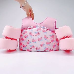 Winmax เสื้อชูชีพเด็กอุปกรณ์ช่วยลอยตัวในเสื้อชูชีพสำหรับกีฬาทางน้ำอุปกรณ์ช่วยฝึกเด็กหญิงเด็กชายชุดว่ายน้ำเพื่อความปลอดภัยนีโอพรีน