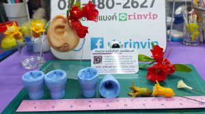 ดอกทับทิม บล็อกพิมพ์ พิมพ์ซิลิโคน ดอกทับทิม ไม่มีกลิ่น  (งานดอกไม้ดินไทย)  ชิ้นละ 199 บ.