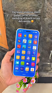 MajuSuksess168 Mainan Telepon Anak 28 Tombol Modus Piano Interaktif Lampu Menarik & Suara Hewan Baterai 300mAh Tahan Lama Hadiah Edukatif untuk Anak 1-6 Tahun