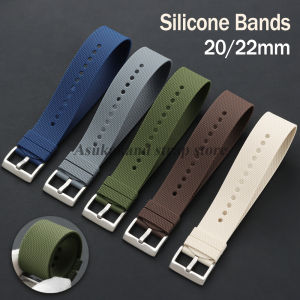 For Seiko One Piece Sport Silicone Watch Band 20mm 22mm for Rolex for Tudor Watchstrap Women Mens Rubber Waterproof soft Straps