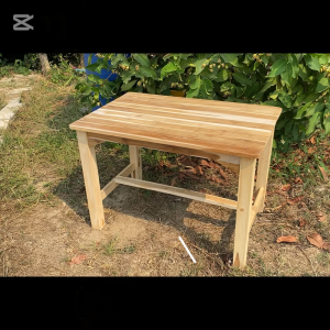 🍀TH🌞 โต๊ะทำงาน โต๊ะนักเรียนไม้สัก 100*65*สูง70 ซม. (กว้าง*ลึก*สูง) โต๊ะเขียนหลังสือ (ไม่ทำสี)