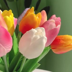 【LOCAL SELLER】1 PCS Artificial Tulip Artificial Flower Fake Flower for Wedding Party Home Outdoor Decor
