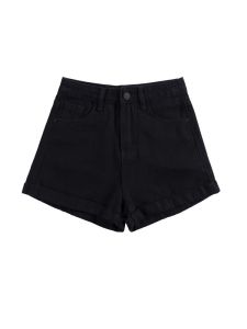 High Waist Wide Leg Short Jeans Womens Distressed Design Loose Slimming A-Line Hip Covering Hot Pants Blue Cotton Stretch Denim