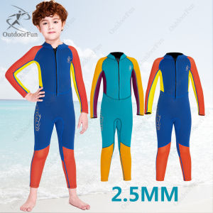 Neoprene Wetsuit 2.5mm Swimsuit Youth Surfing Diving Suit for kids boys