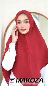 𝐌𝐀𝐊𝐎𝐙𝐀 - KHIMAR V UNIIKO (XL) | KERUDUNG CRINKLE AIRFLOW | HIJAB PET ANTEM CRINKLE