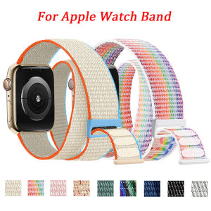 Nylon Loop For Apple Watch Band 44mm 45mm 49mm 40mm 41mm 42mm 46mm Armband/Ankle Bracelet iWatch Series 10 9 8 Se Ultra 2 Straps