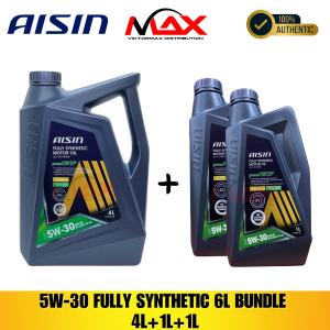 AISIN 6 Liters 5W-30 Fully Synthetic Change Oil Bundle