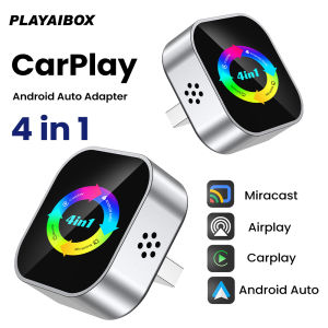 4-in-1 Wired to Wireless CarPlay Android Auto AirPlay Mirror Link Stable Bluetooth Adapter For Audi Benz Toyota VW Nissan Volvo