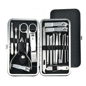 Juego de manicura a full-function 19-piece professional stainless steel nail art set portable nail clippers gift creativity
