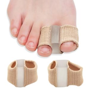 Gel Bunion Toe Separator W/Fabric Lining for Big ToeSilicone Toe Spacers Breathable Toe Corrector Protector for Overlapping Toe