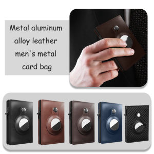 Mojoyce thẻ tín dụng ID Chủ Ví da thật thẻ kim loại Túi Rfid Chống Trộm Mỏng Châu Âu màu trơn Trọng Lượng Nhẹ Cho đi công tác