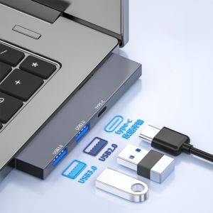 3-Port Usb Hub 3.0 2.0 USB/Type C Splitter Laptop Computer Notebook Accessories Aluminum Alloy Multi Extender Gadget