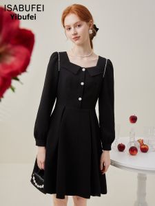 isabufei | Đầm Đen Phong Cách Hepburn
