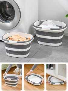 Foldable Plastic Water Bucket Large Capacity Portable Outdoor Handheld Thickened Bucket for Car Wash And Laundry in Home Use