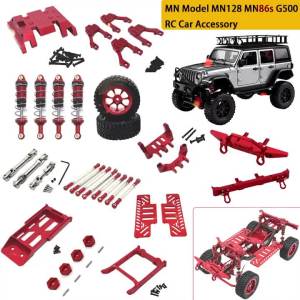 Phụ Tùng Nâng Cấp Kim Loại Xe Điều Khiển Từ Xa MN Model G500 Tỷ Lệ 1/12 - Hệ Thống Giảm Xóc Khớp Nối Cản Trước Sau Lốp Xe Dành Cho Đồ Chơi Mô Hình