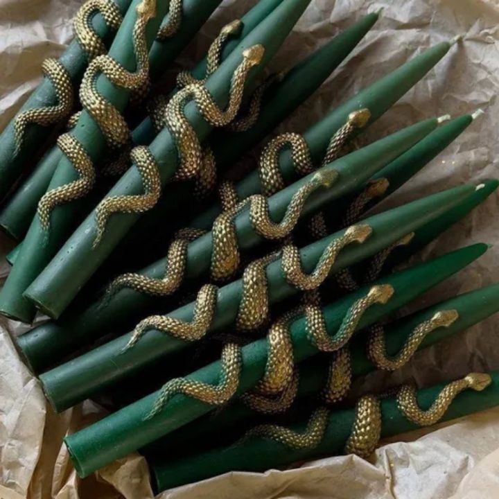 Khuôn Nến Hình Con Rắn Dài, Hình Trụ, Làm Bằng Silicon, Tự Làm, Họa ...