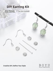 BOYU | DIY Natural Pearl Crystal Agate Earrings