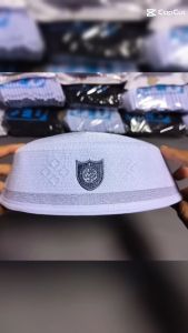 Peci Songkok Kopiah Putih Malaysia Abdul Hamid Motif Pedang Kurma Pria Dewasa Anak Laki Laki