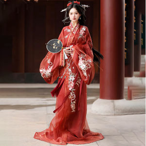 ต้นฉบับ ชุดฮั่นฝู ผู้หญิง ฤดูใบไม้ผลิ ฤดูใบไม้ร่วง