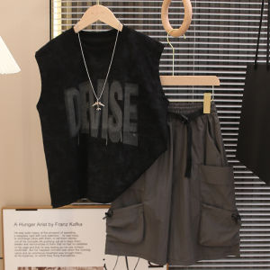 BOBOELEPHANT | Trendy Sleeveless Summer Boys Outfit Set