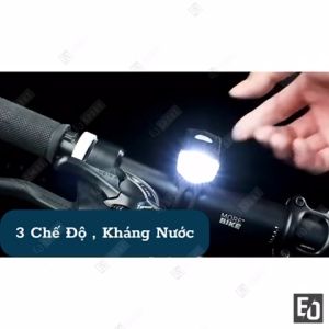Đèn Pin Sac USB Gắn Xe Đạp Thể Thao Chống Nước 3 Chế Độ Sáng - EO.sportDZ