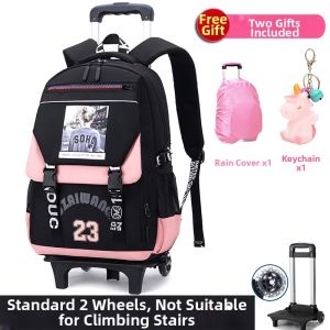 KUZAIWANGZI | Waterproof Durable Large Capacity Detachable Wheeled Backpack