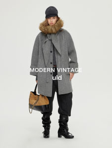 ULD | Detachable Hood 100 Wool Long Coat