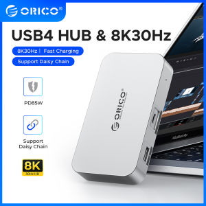 ORICO หับ USB-C 40Gpsb PD85W 8K 30Hz 5K 60Hz 4K 60Hz รองรับการขยายตัวของโซ่เดซี่สำหรับแล็ปท็อปโอเอสวินโดวส์
