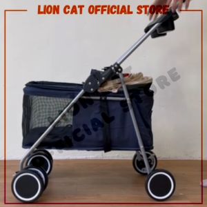 4 wheel Pet Travel Trolley Foldable Trolley Pets Stroller Puppy Stroller Cat Stroller Dog Stroller Trolley Cat Carrier